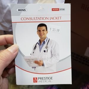 Prestige Medical white consultation lab coat